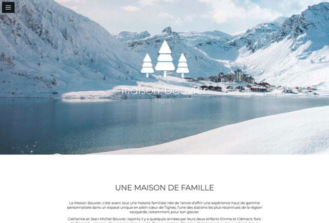 Site vitrine - Hôtel et restaurants Maison Bouvier - Tignes