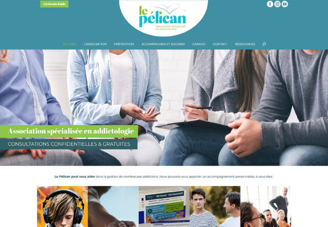 Site vitrine - Association Le Pélican - Savoie