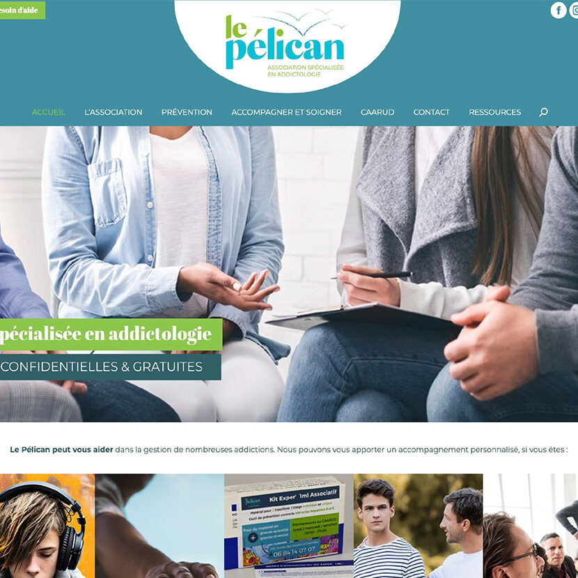 Site vitrine - Association Le Pélican - Savoie